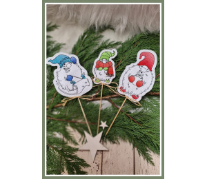 VORFREUDE Türchen Stickserie - ITH Stecker Winter Gnomes